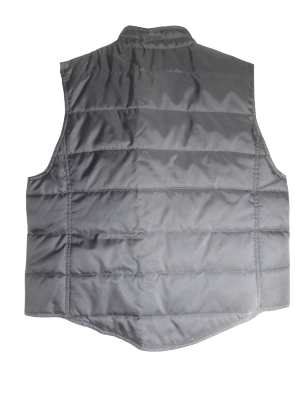 Vintage Catalina Quilted Black Puffer vest Size XL full zip front close Nylon - Picture 2 of 4